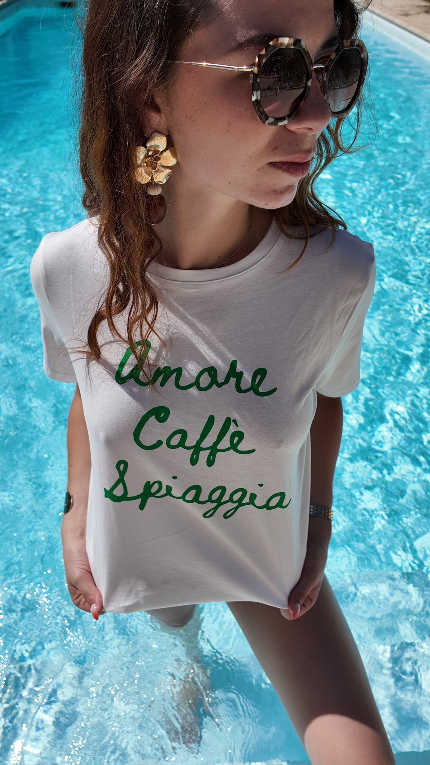T-shirt “Amore Caffè Spiaggia”