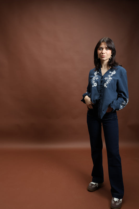 Blouse bleu marine - Violette