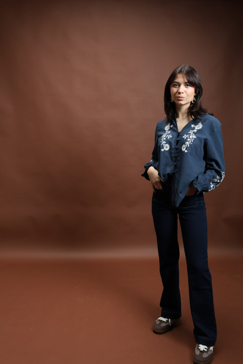 Blouse bleu marine - Violette