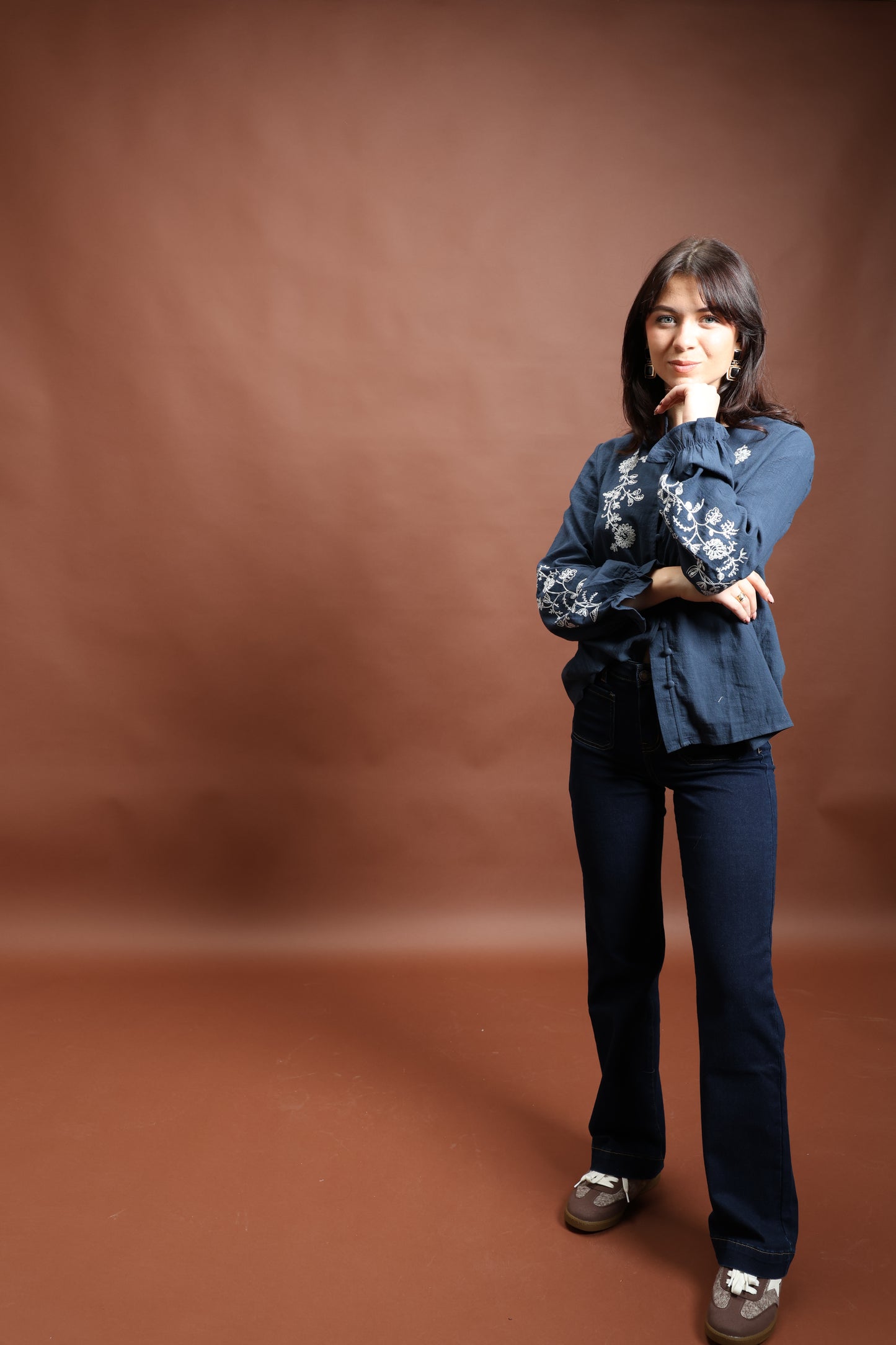 Blouse bleu marine - Violette
