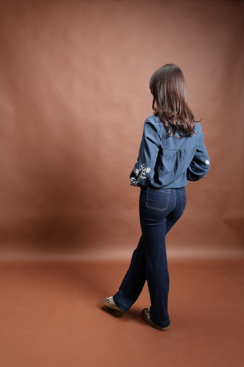 Blouse bleu marine - Violette