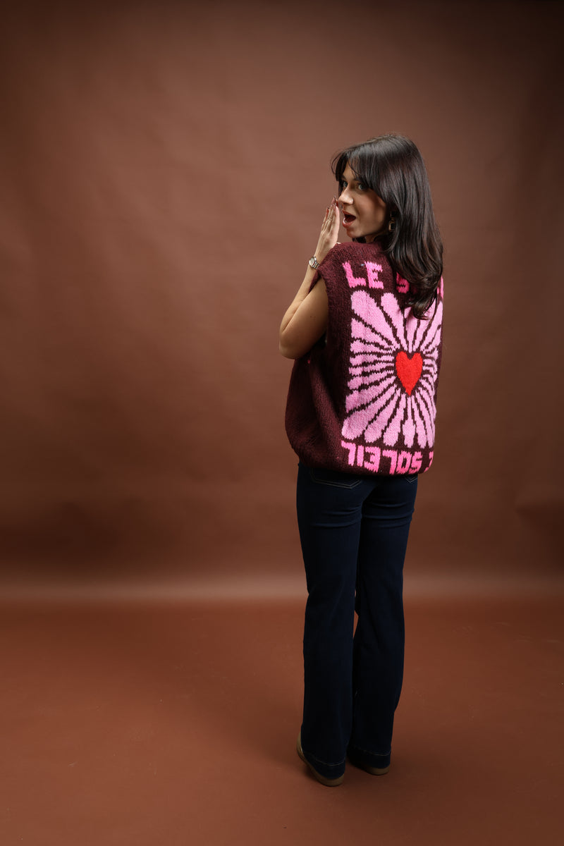 Gilet sans manche Bordeaux - Le Soleil