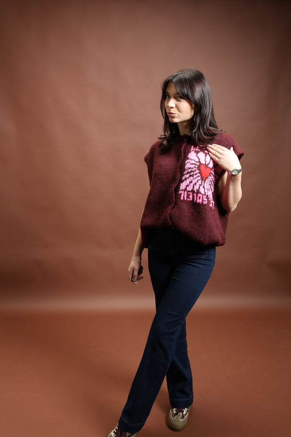 Gilet sans manche Bordeaux - Le Soleil