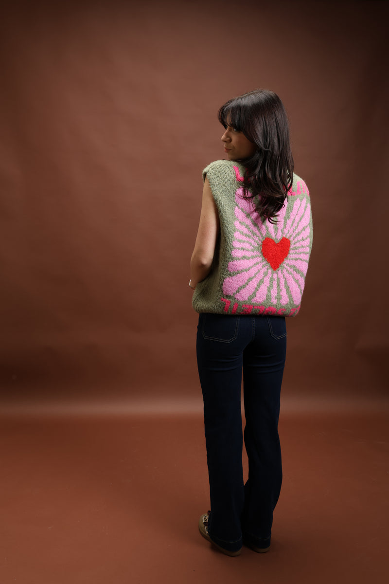 Gilet sans manche kaki - le soleil