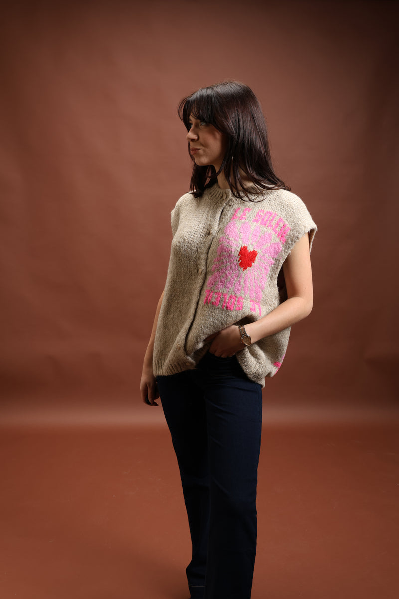 Gilet sans manche Beige - Le Soleil