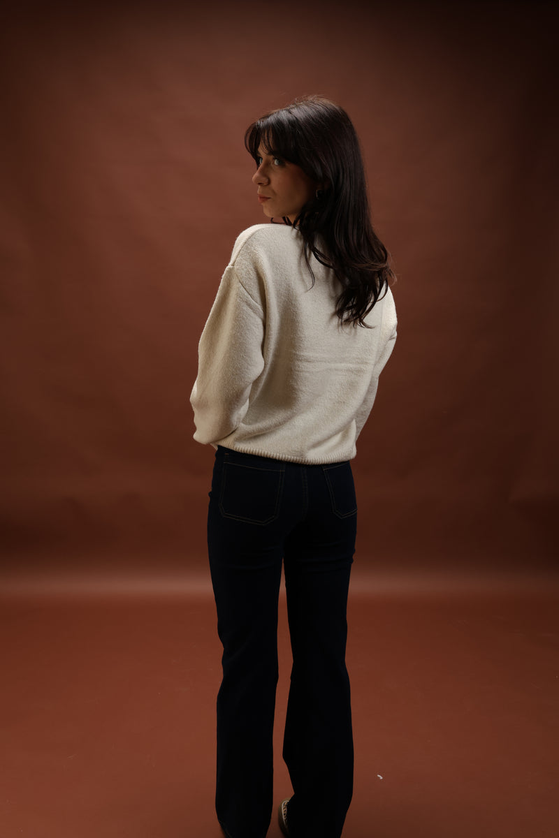 Gilet écru à boutons - Vio