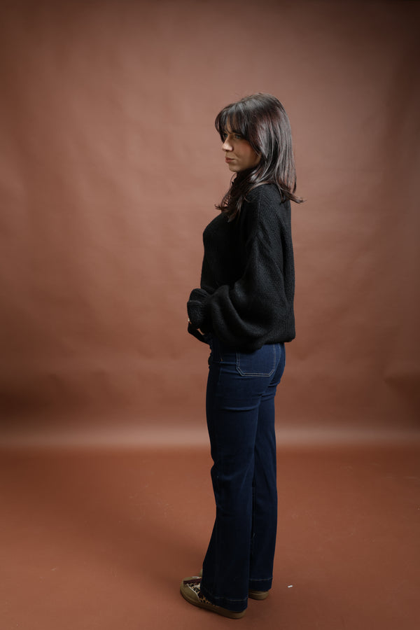 Pull en maille noir - Camille