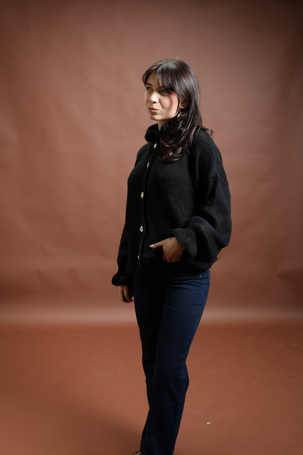 Pull en maille noir - Camille