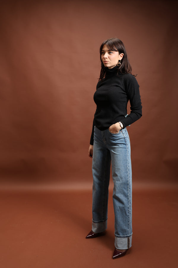 Col roulé noir - Joy