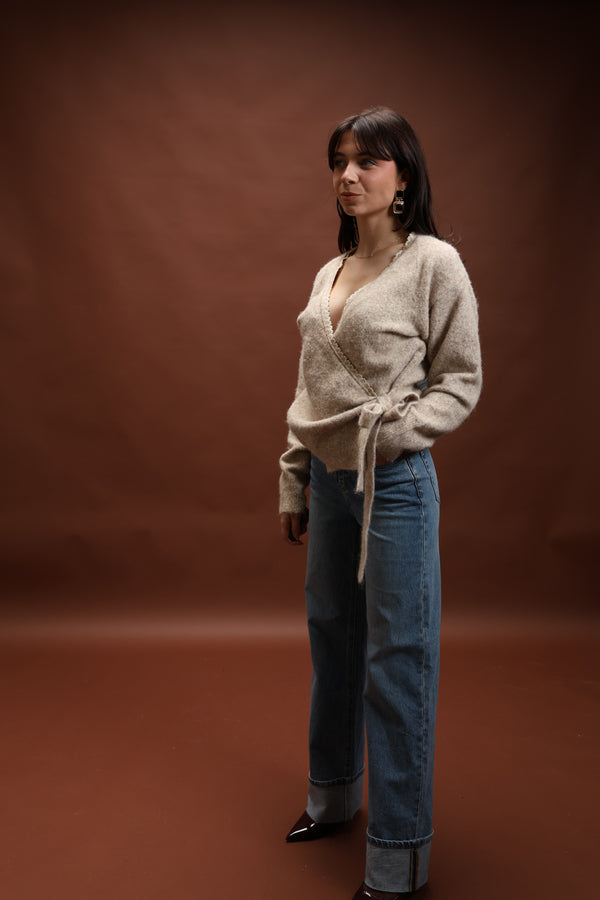 Cache-coeur beige - Iva