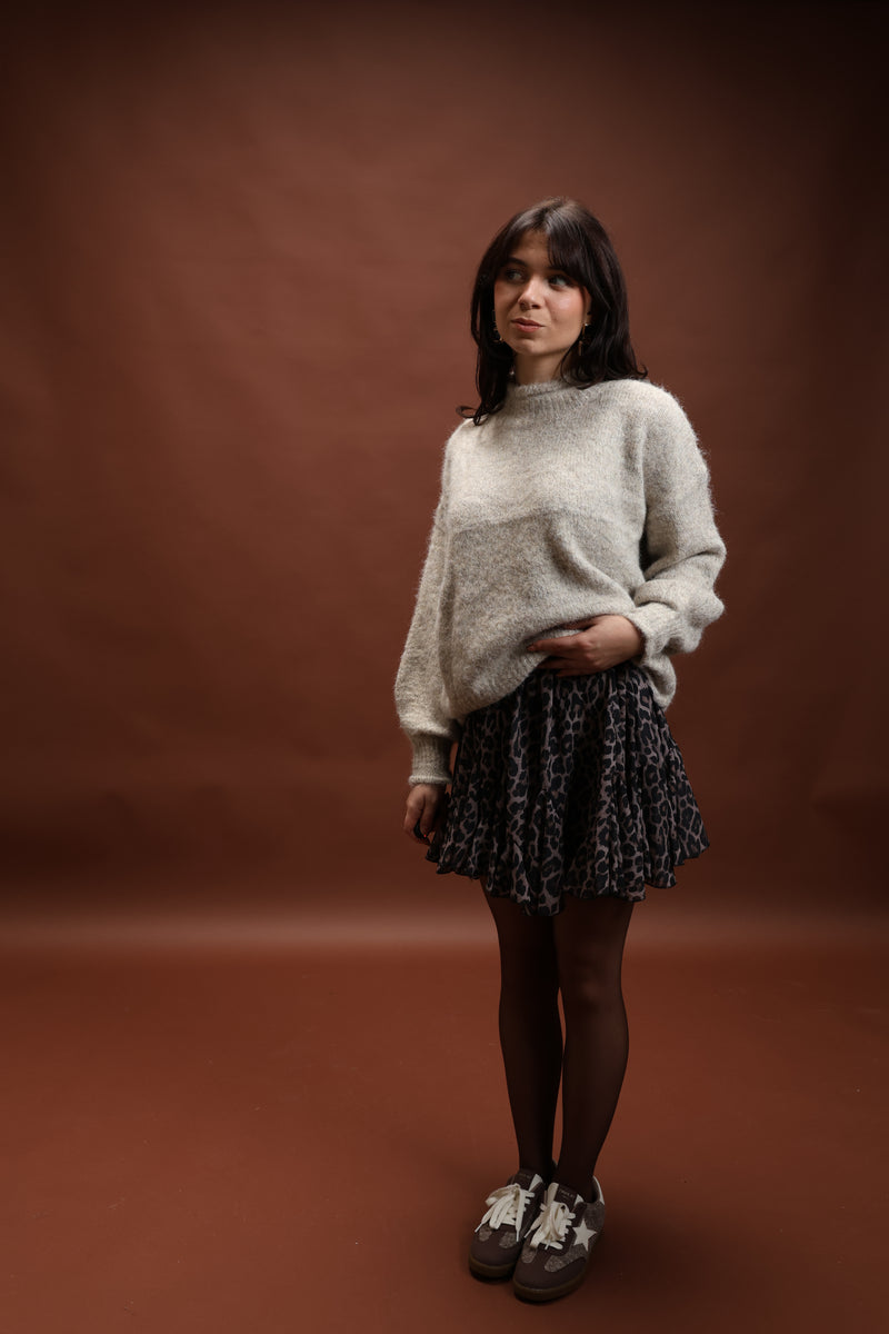 Pull gris clair - Léane