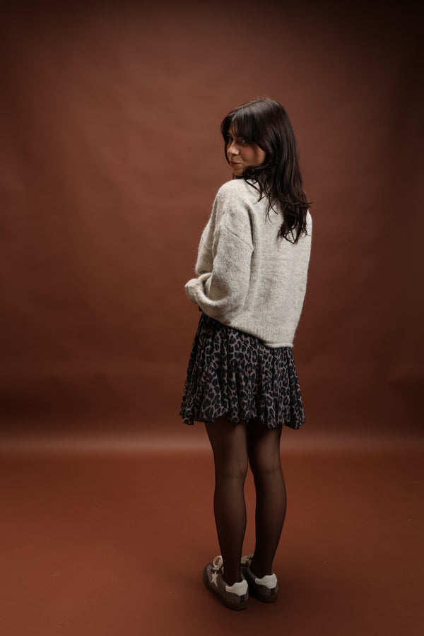 Pull gris clair - Léane