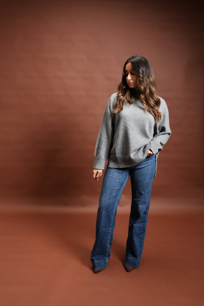 Pull en laine gris - Valentina