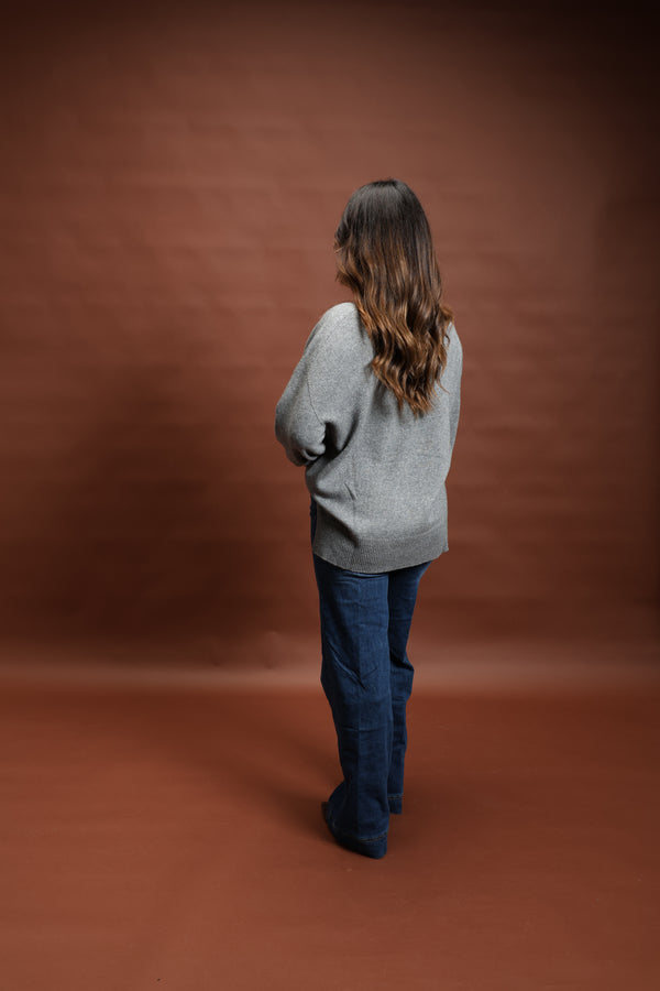 Pull en laine gris - Valentina