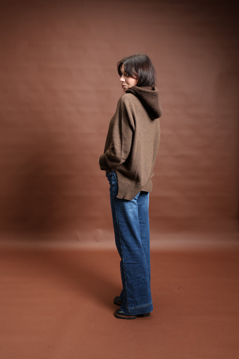 Pull en laine chocolat - Valentina