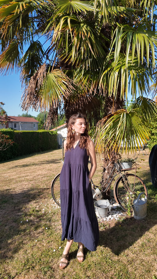 Robe Longue Marine