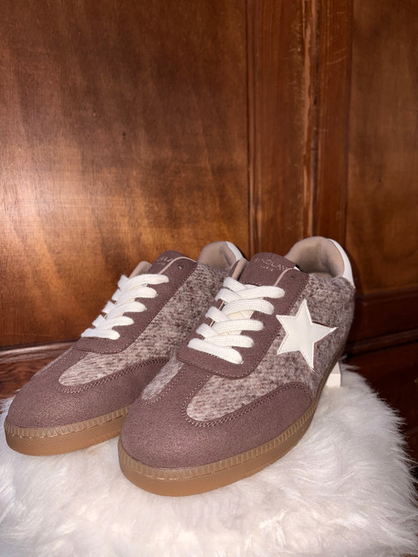 Basket effet poil brun - Jade