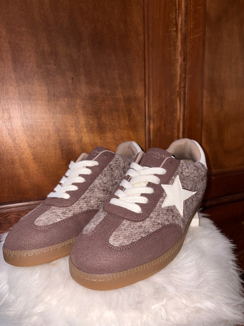 Basket effet poil brun - Jade