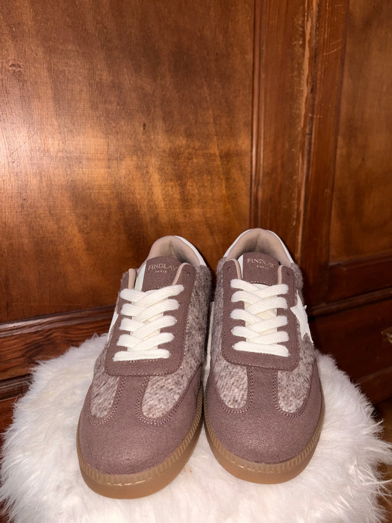 Basket effet poil brun - Jade