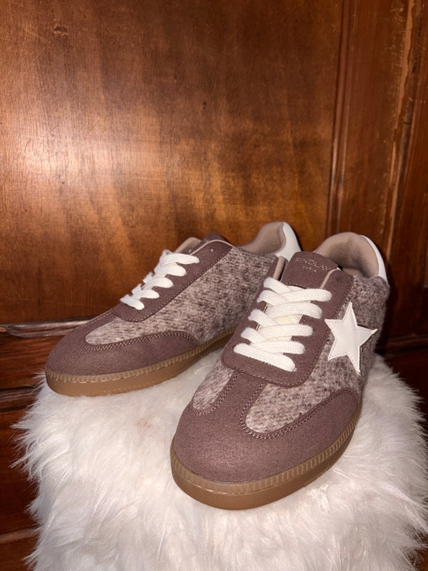 Basket effet poil brun - Jade