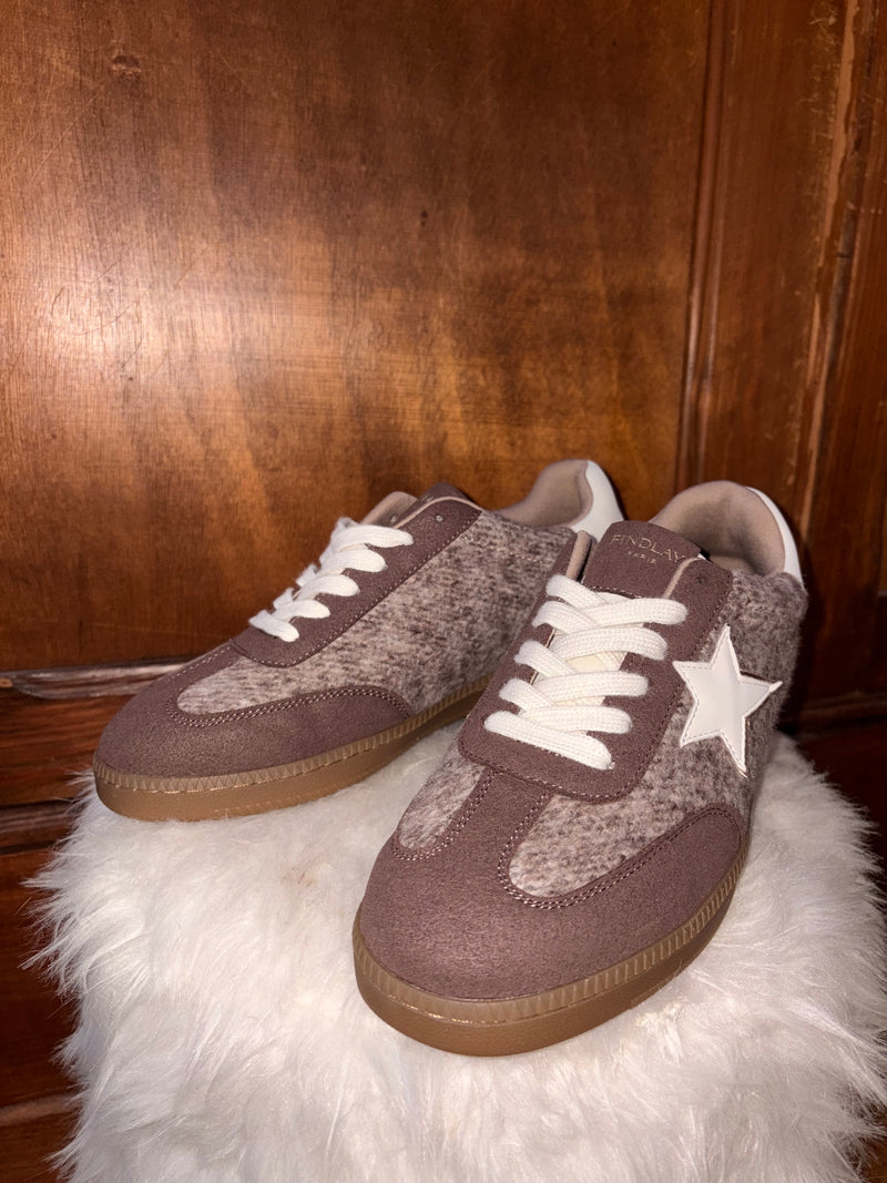 Basket effet poil brun - Jade