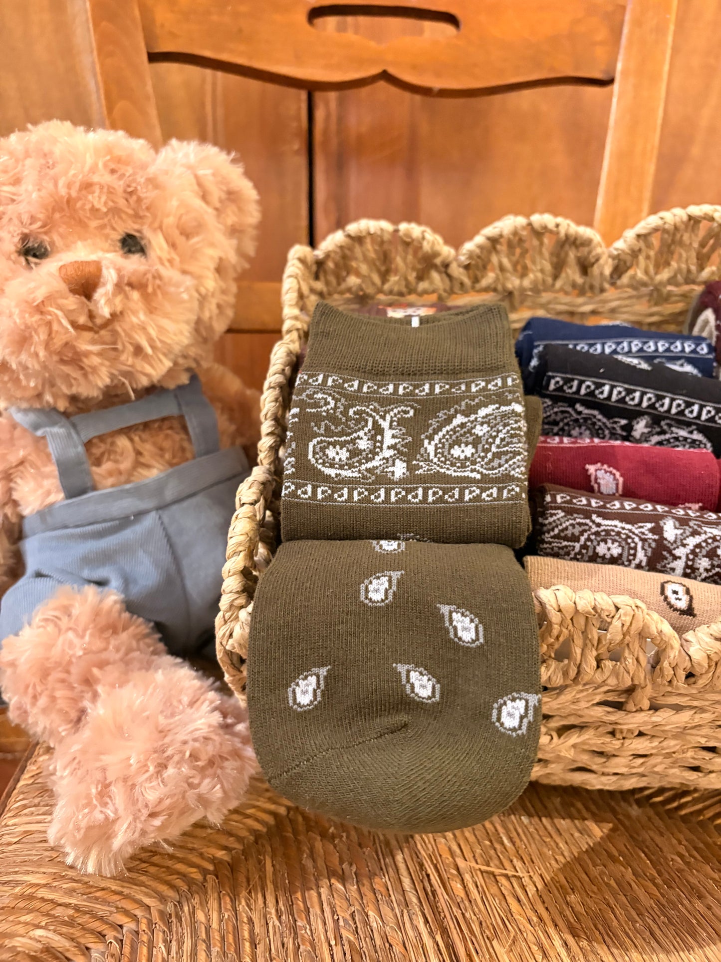 chaussette imprimé Bandana